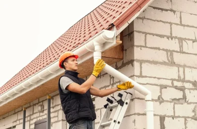 Pose et remplacement de gouttières à Urbise